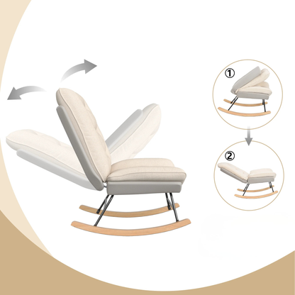 Reclinerstoel - Comfortabele Rugleuning - Beige
