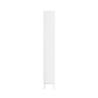 SoBuy FSR151-H-W 3 flap shoe cabinet narrow shoe rack with 6 shelf surfaces Shoe chest of drawers Shoe shelf White