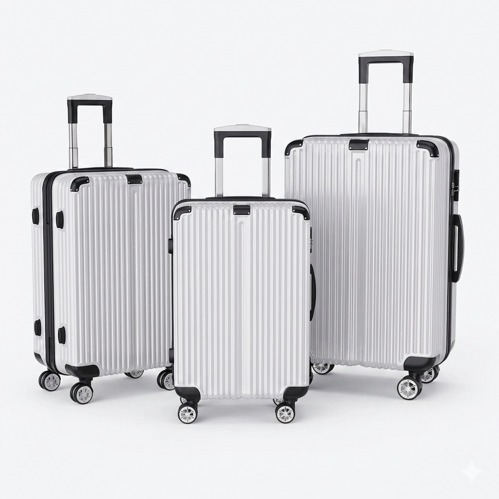3-delige Koffer Set - Zilver - 51/61/71 cm
