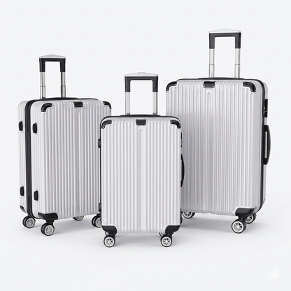 3-delige Koffer Set - Zilver - 51/61/71 cm