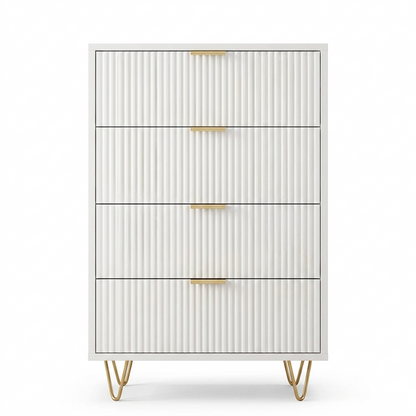 Dressoirkast - 4 Laden - 60x34x91cm - Wit