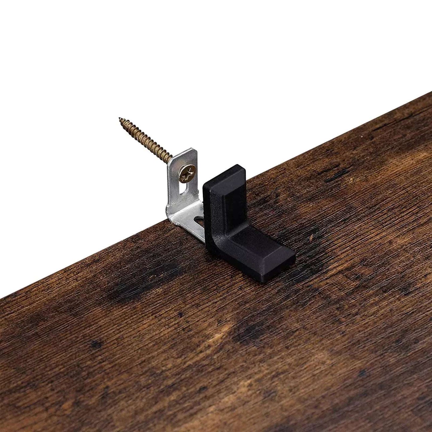 In And OutdoorMatch Badkamerkast Wilbert - 60x30x80cm - Opbergkast - Lattendeuren - Open Compartiment - Verstelbare Planken - Vintage Bruin Badkamerkast