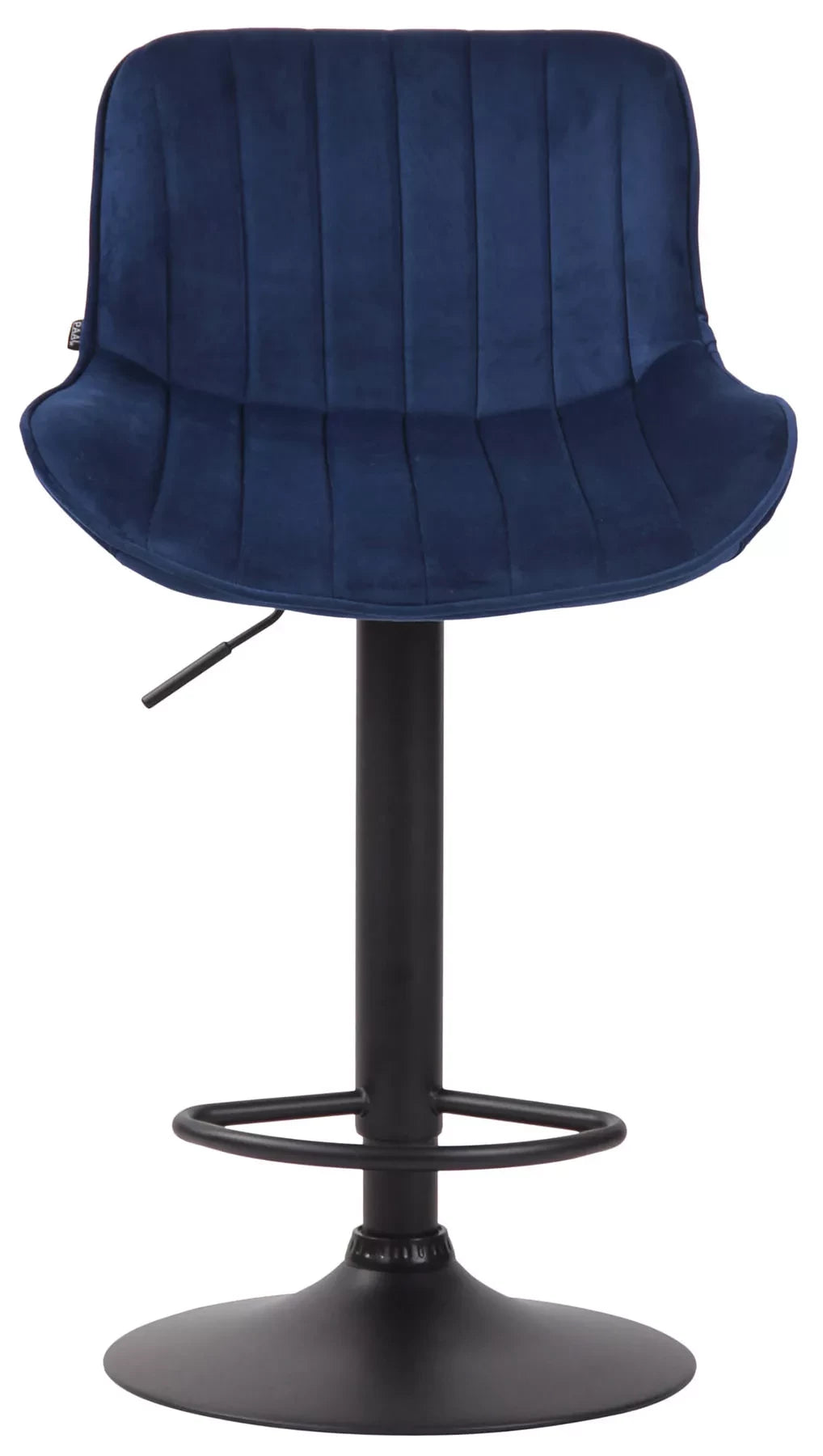 In And OutdoorMatch Barkruk Gabriel - Blauw zwart - Zithoogte 60-82 cm - Set van 2 - In hoogte verstelbaar - Voor keuken en bar - Met rugleuning - Ergonomische barstoelen Barkrukken / hocker