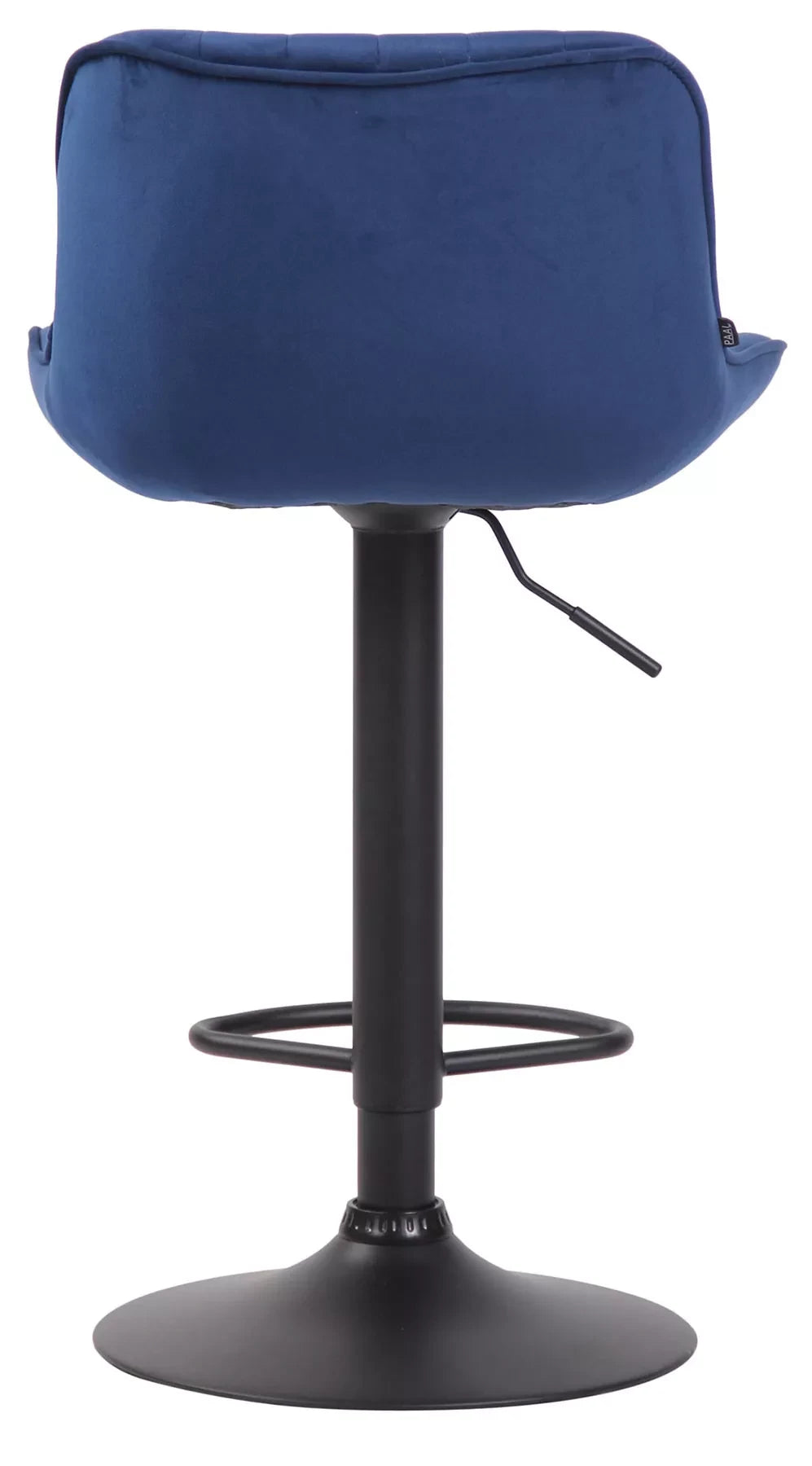 In And OutdoorMatch Barkruk Gabriel - Blauw zwart - Zithoogte 60-82 cm - Set van 2 - In hoogte verstelbaar - Voor keuken en bar - Met rugleuning - Ergonomische barstoelen Barkrukken / hocker