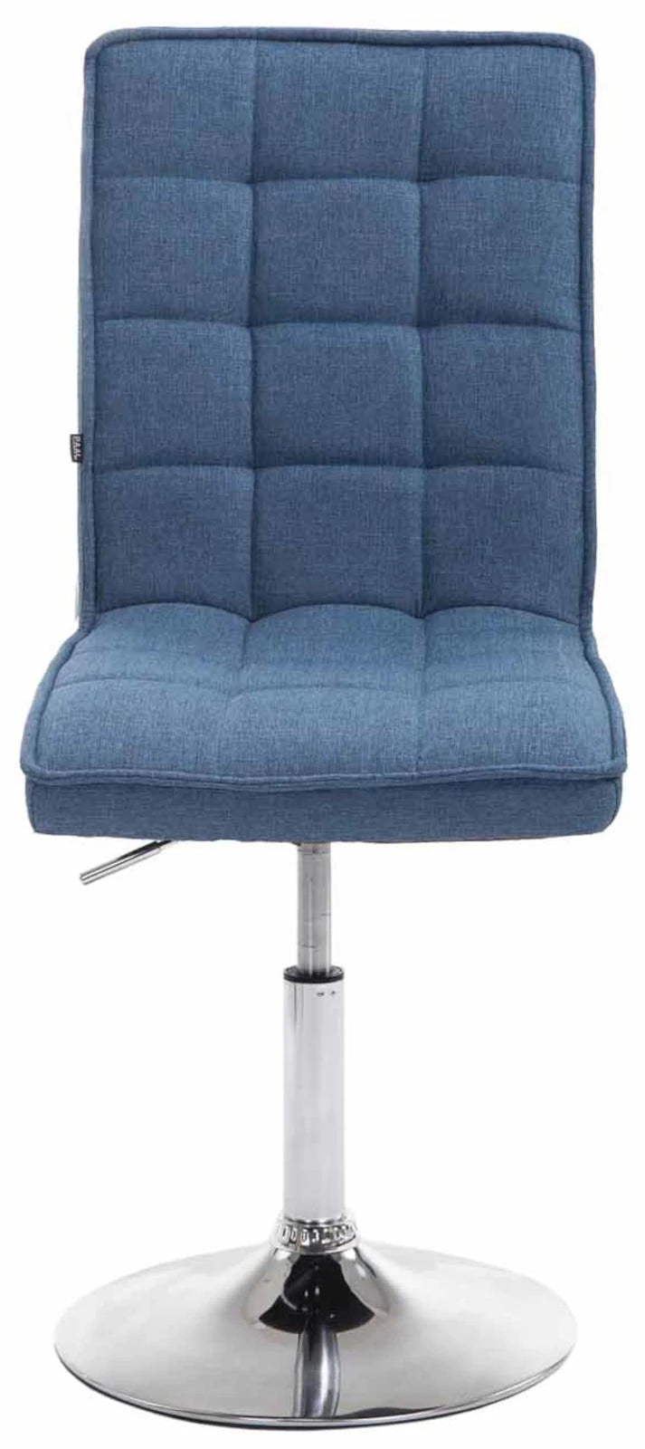 In And OutdoorMatch Barstoelen Aracelis - Blauw en Metaal - Set van 2 - Stof - Hoogwaardige bekleding - Decoratieve barstoel - Stijlvolle barkruk - Eigentijdse look Barkrukken / hocker