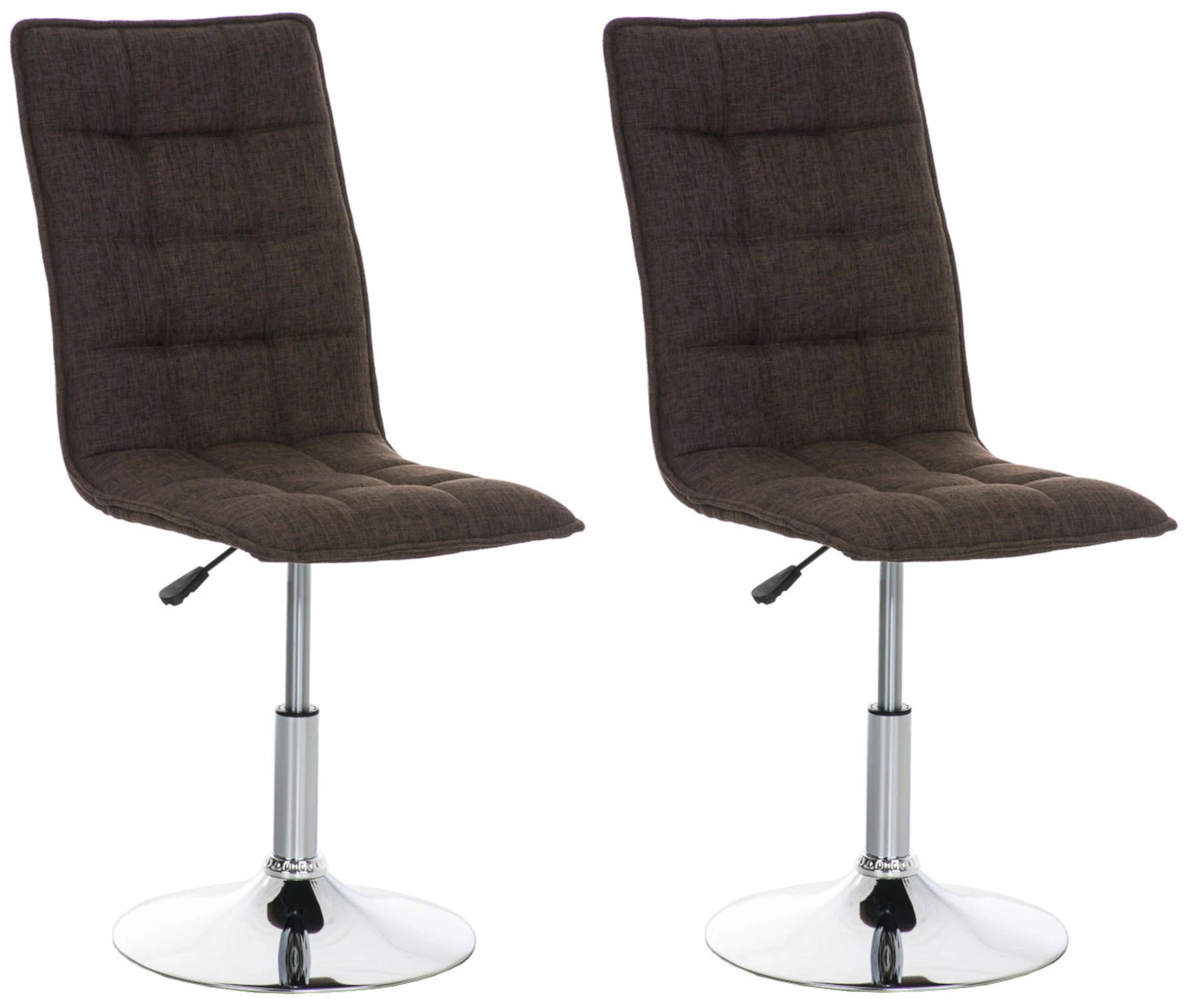 In And OutdoorMatch Barstoelen Darcy - Bruin en Metaal - Set van 2 - Stof - Hoogwaardige bekleding - Decoratieve barstoel - Stijlvolle barkruk - Eigentijdse look Barkrukken / hocker