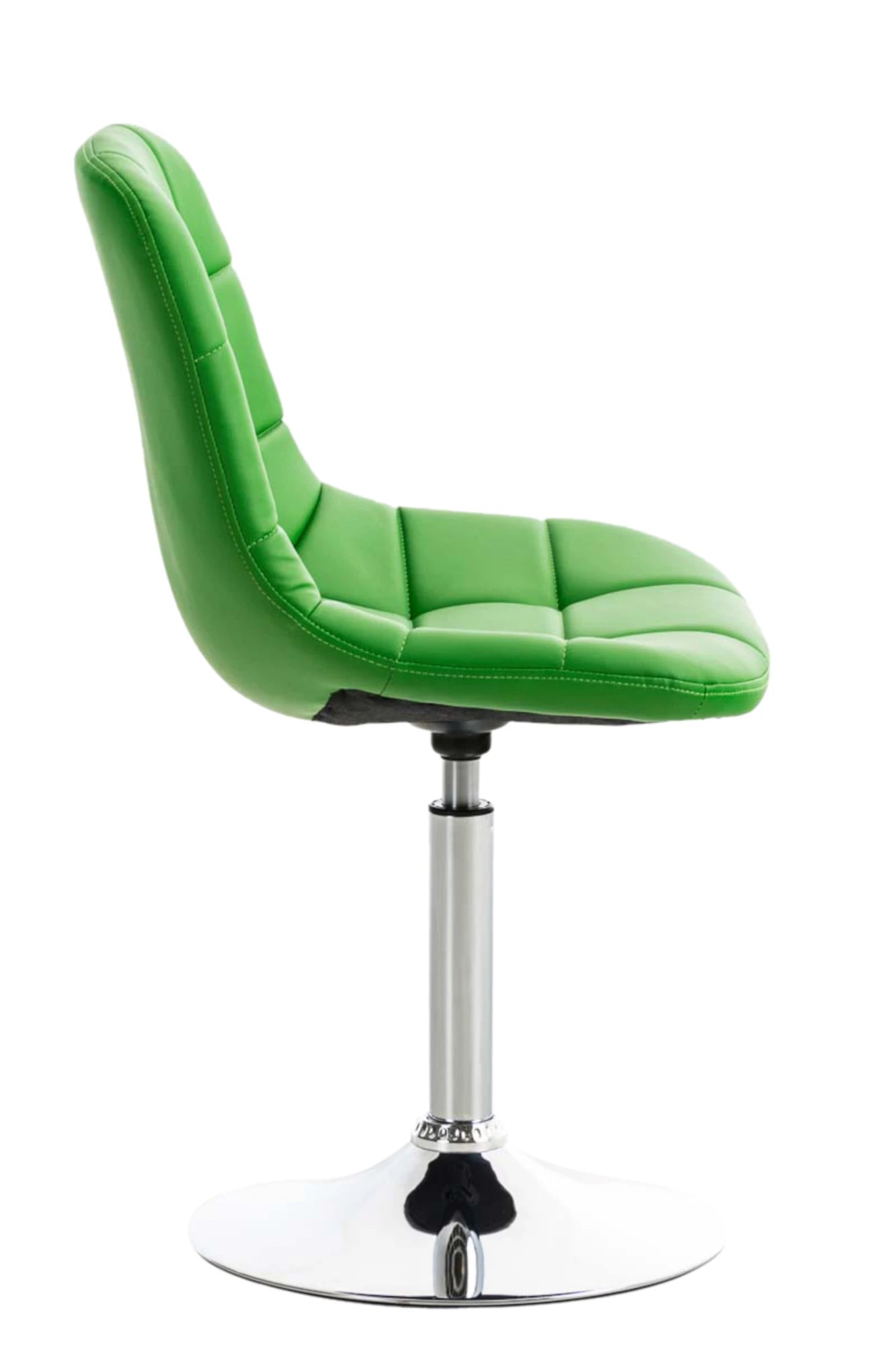 In And OutdoorMatch Barstoelen Georgia - Groen en Metaal - Set van 2 - Kunstleer - Hoogwaardige bekleding - Decoratieve barstoel - Stijlvolle draaistoel - Luxe uitstraling Eetkamerstoel