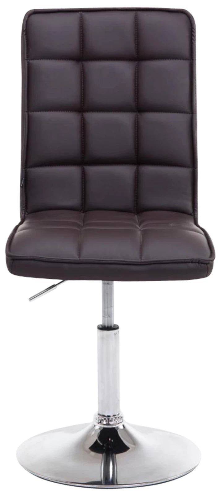 In And OutdoorMatch Barstoelen Nelida - Bruin en Metaal - Set van 2 - Kunstleer - Hoogwaardige bekleding - Decoratieve barstoel - Stijlvolle barkruk - Eigentijdse look Barkrukken / hocker