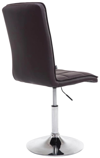 In And OutdoorMatch Barstoelen Nelida - Bruin en Metaal - Set van 2 - Kunstleer - Hoogwaardige bekleding - Decoratieve barstoel - Stijlvolle barkruk - Eigentijdse look Barkrukken / hocker