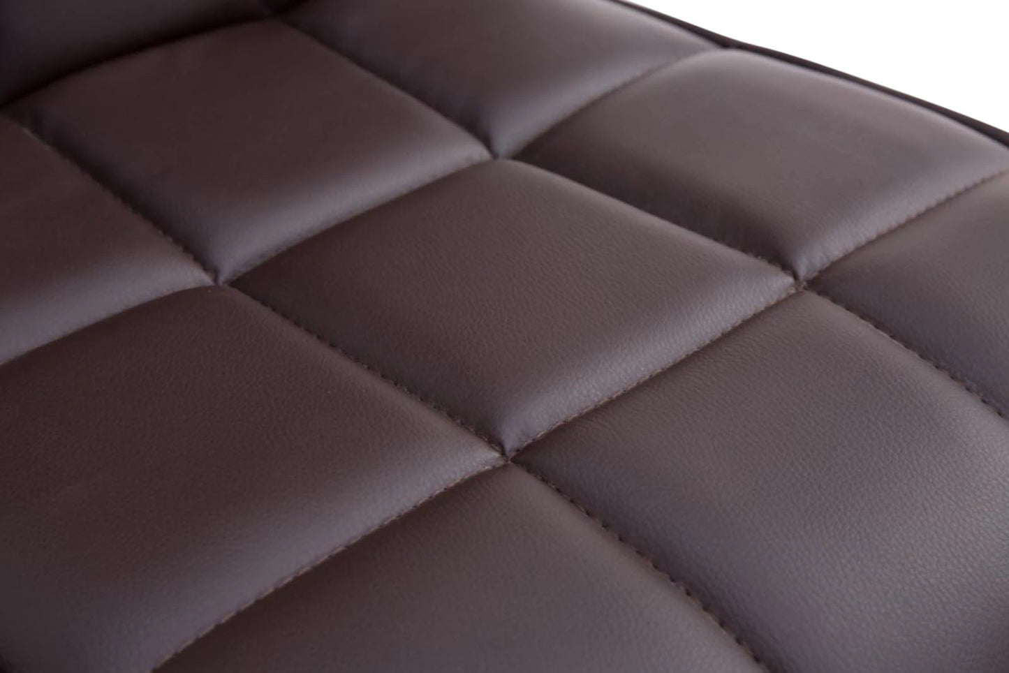 In And OutdoorMatch Barstoelen Nelida - Bruin en Metaal - Set van 2 - Kunstleer - Hoogwaardige bekleding - Decoratieve barstoel - Stijlvolle barkruk - Eigentijdse look Barkrukken / hocker