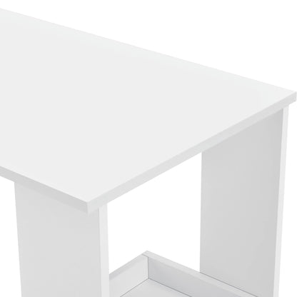 In And OutdoorMatch Bartafel Elliott - Wandmontage - 120x45x106 cm - Wit - Spaanplaat - Ruimtebesparend ontwerp Bar table