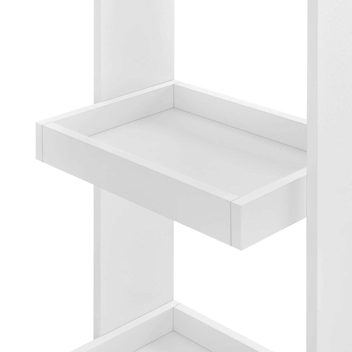 In And OutdoorMatch Bartafel Elliott - Wandmontage - 120x45x106 cm - Wit - Spaanplaat - Ruimtebesparend ontwerp Bar table