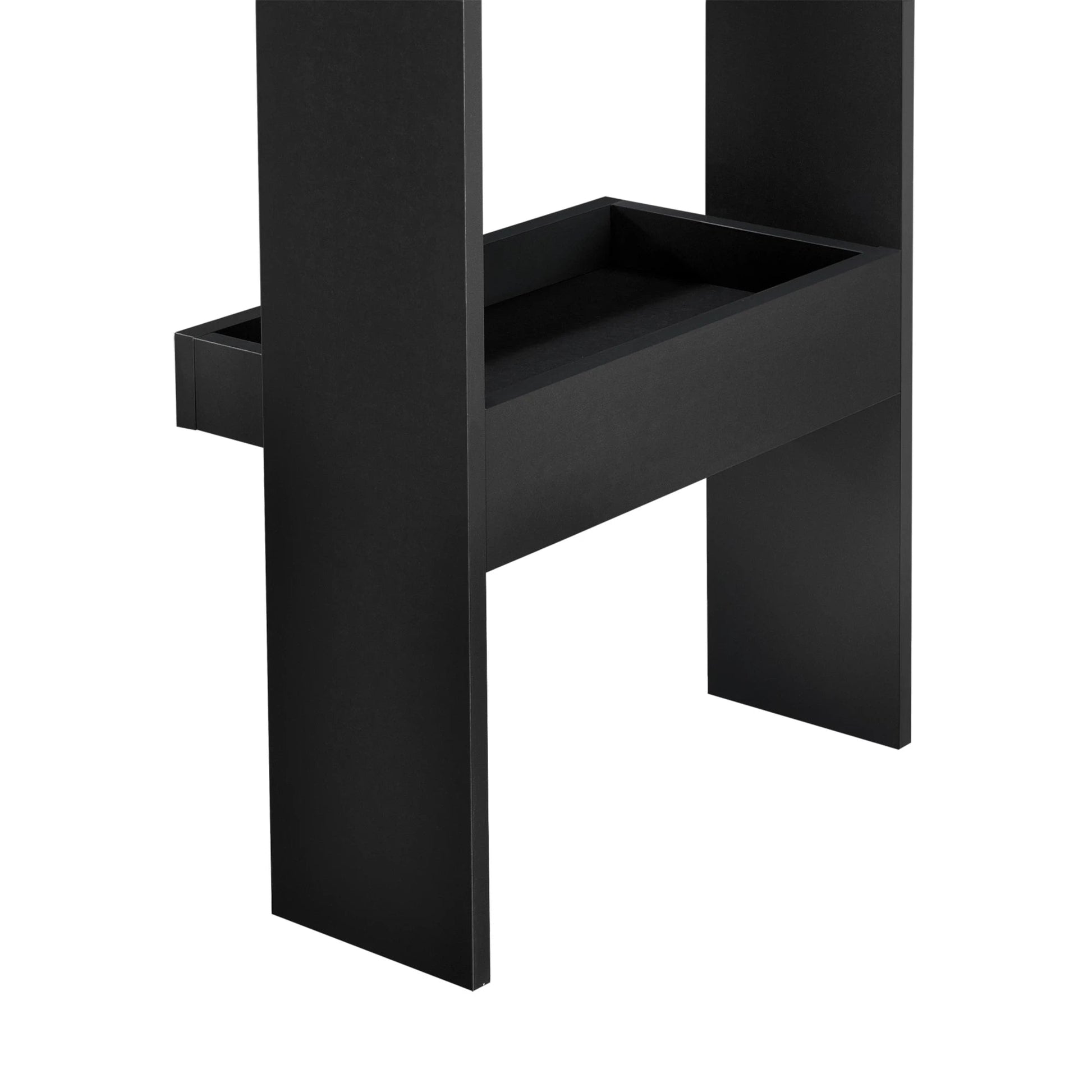 In And OutdoorMatch Bartafel Isac - Wandmontage - 120x45x106cm - Zwart en Eikenkleurig - Modern Design Bar table