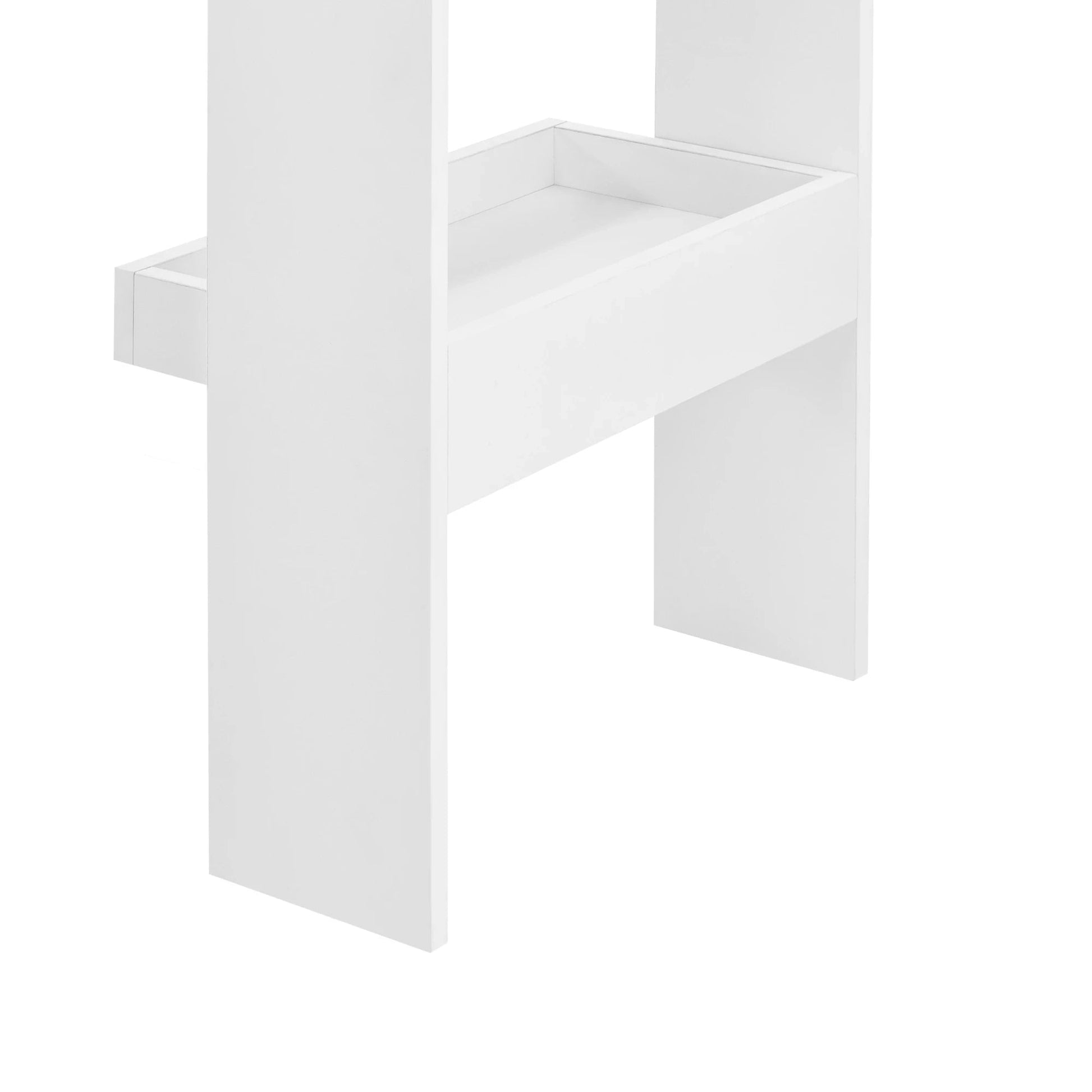 In And OutdoorMatch Bartafel Janessa - 2 Planken - Wandmontage - 120x45x106 - Wit - Modern Design Bar table