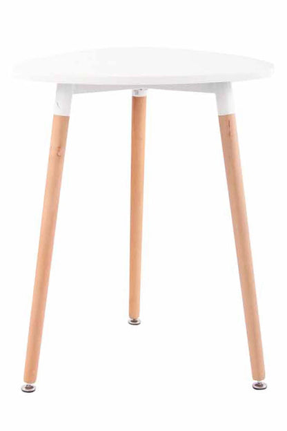 In And OutdoorMatch Bijzettafel Melva - Tafel - MDF en Beukenhout - 75x60cm - Stijlvol Design Eettafel/ Eetkamertafel