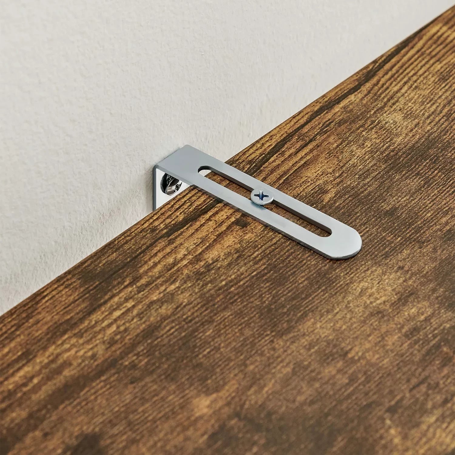 In And OutdoorMatch Boekenkast Tony- Ladderplank - 4 lagen - Staande plank - Bamboe - Vintage - Bruin Zwart Boekenkast