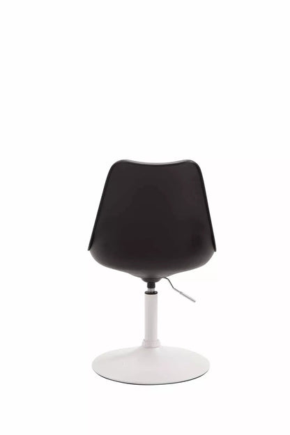 In And OutdoorMatch Design Eetkamerstoel William - Zwart - Zonder armleuning - Met rugleuning - Set van 1 - Woonkamerstoelen - Keukenstoelen - 100% polyurethaan Barkrukken / hocker