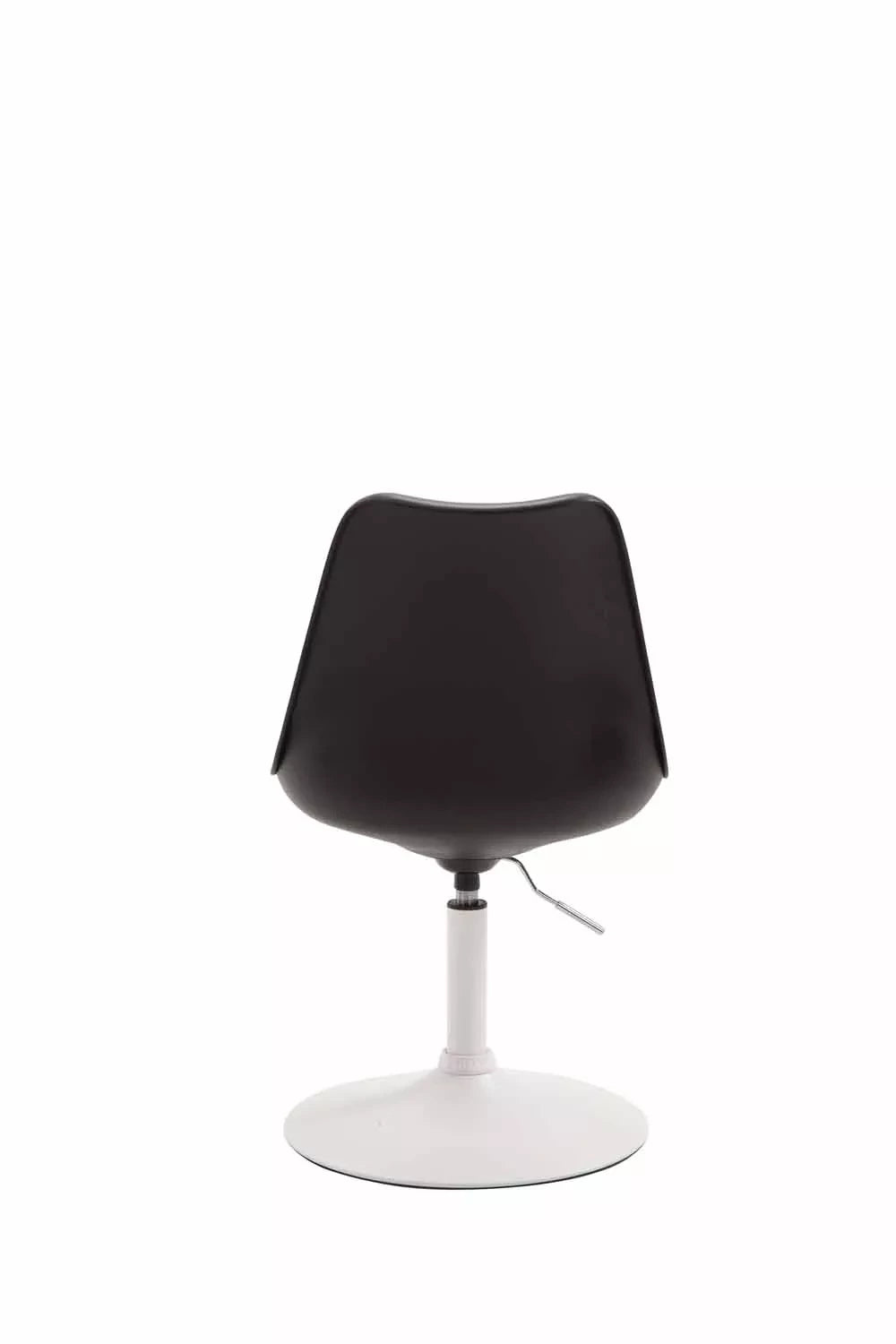 In And OutdoorMatch Design Eetkamerstoel William - Zwart - Zonder armleuning - Met rugleuning - Set van 1 - Woonkamerstoelen - Keukenstoelen - 100% polyurethaan Barkrukken / hocker