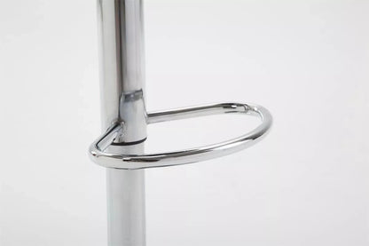 In And OutdoorMatch Designer Barkruk Herman - Set van 1 - Ergonomisch - Barkruk keuken of kantine - Zonder rugleuning - Wit - 60-80cm Barkrukken / hocker