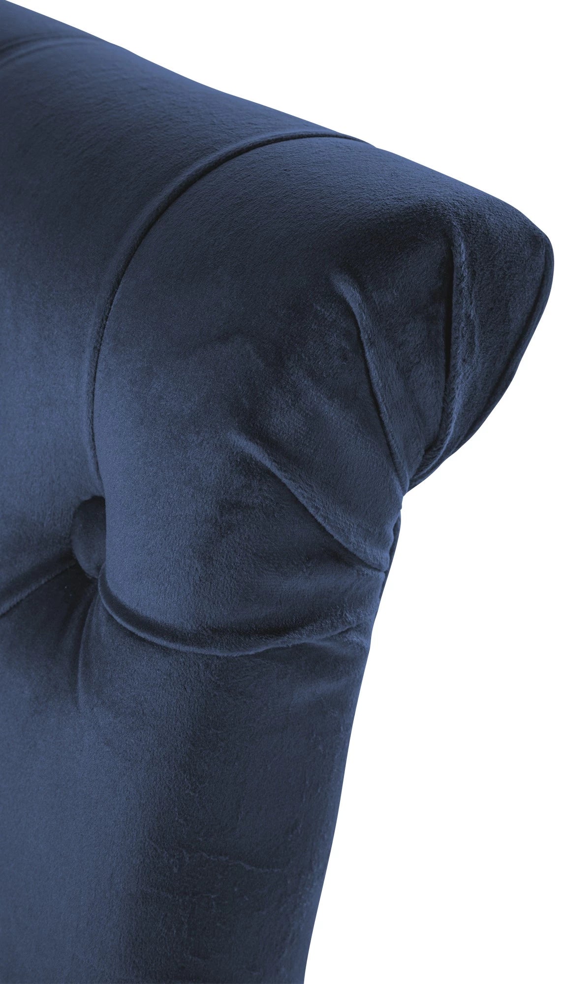 In And OutdoorMatch Eetkamerstoel Amilia - Blauw - Stof - Hoge kwaliteit bekleding - Fluwelen Eetkamerstoel - Vintage Look Eetkamerstoel