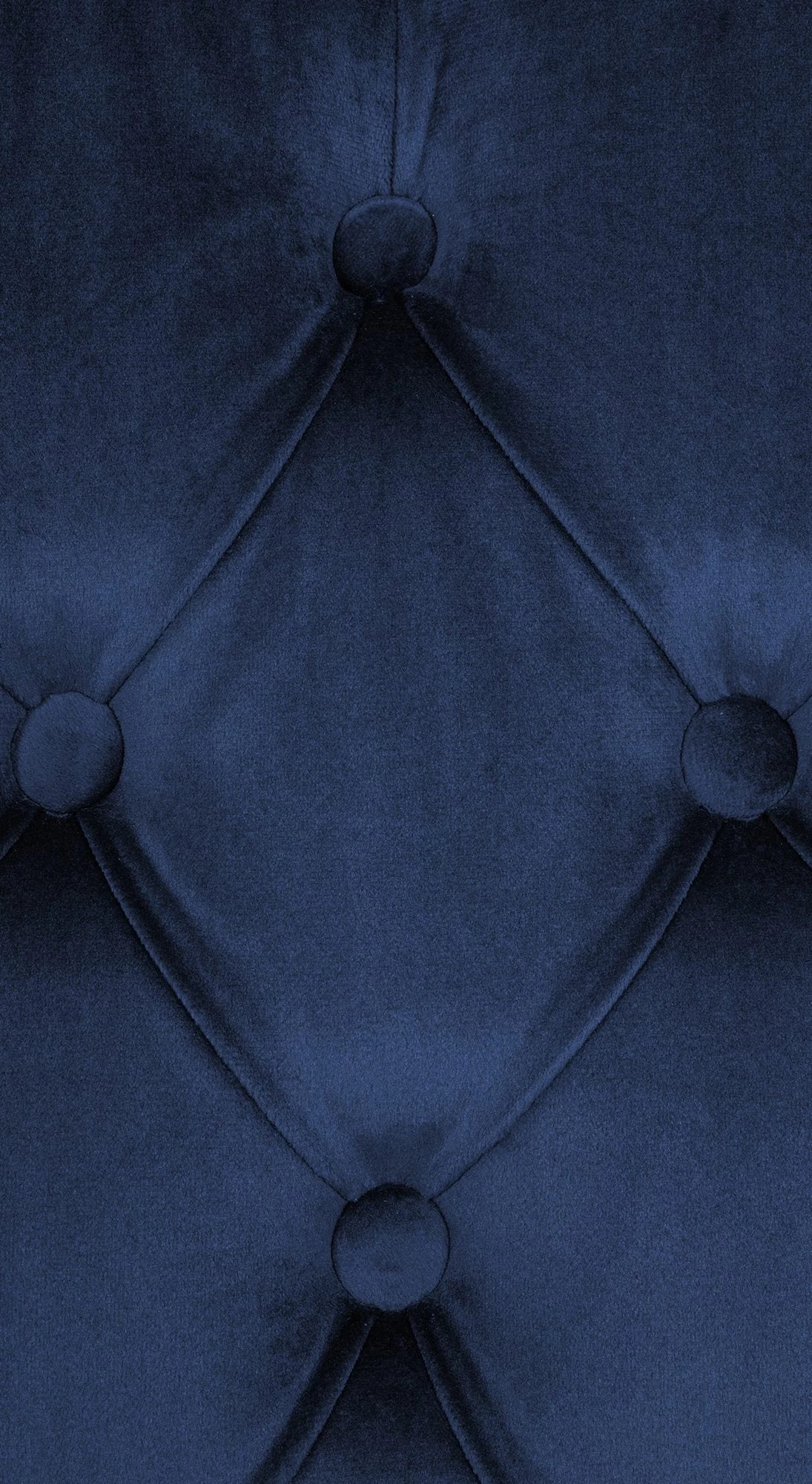 In And OutdoorMatch Eetkamerstoel Amilia - Blauw - Stof - Hoge kwaliteit bekleding - Fluwelen Eetkamerstoel - Vintage Look Eetkamerstoel