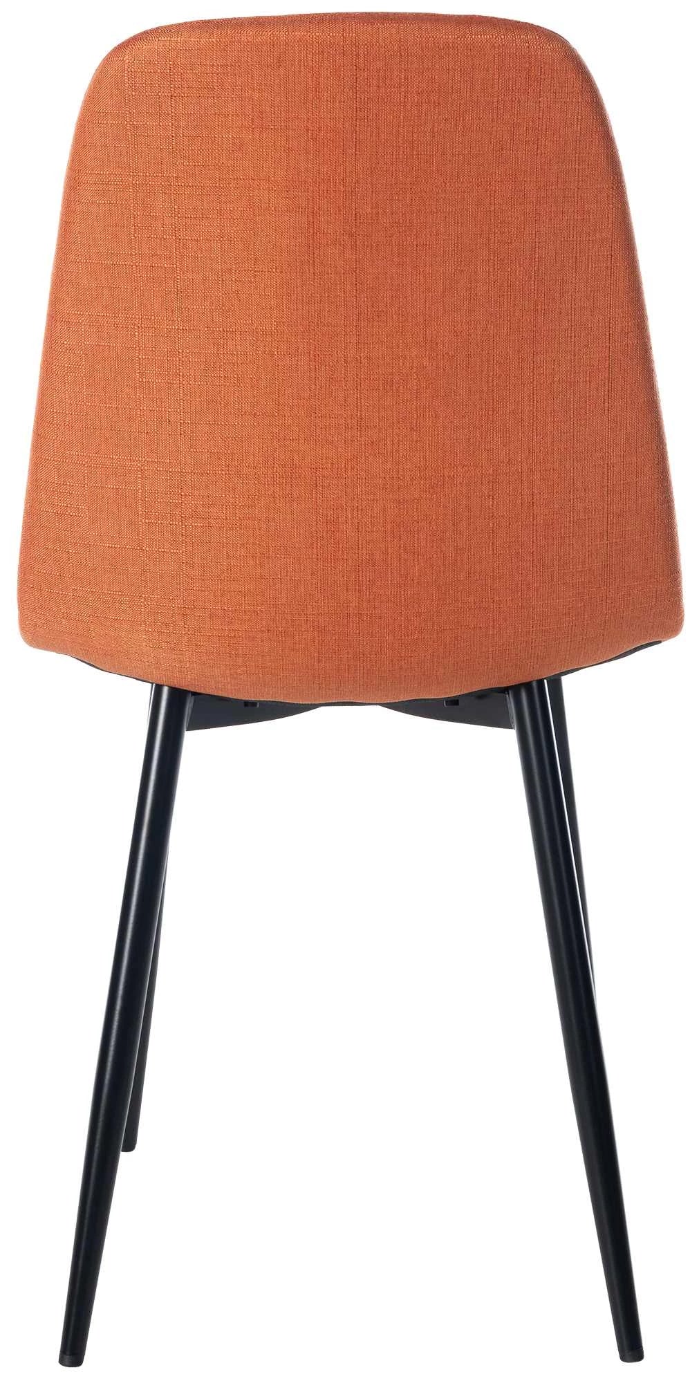 In And OutdoorMatch Eetkamerstoel Carolina - Oranje - Set van 4 - Eetkamerstoel - Stof - Hoge kwaliteit bekleding - Decoratieve stoel - Stijlvolle eetkamerstoel Eetkamerstoel