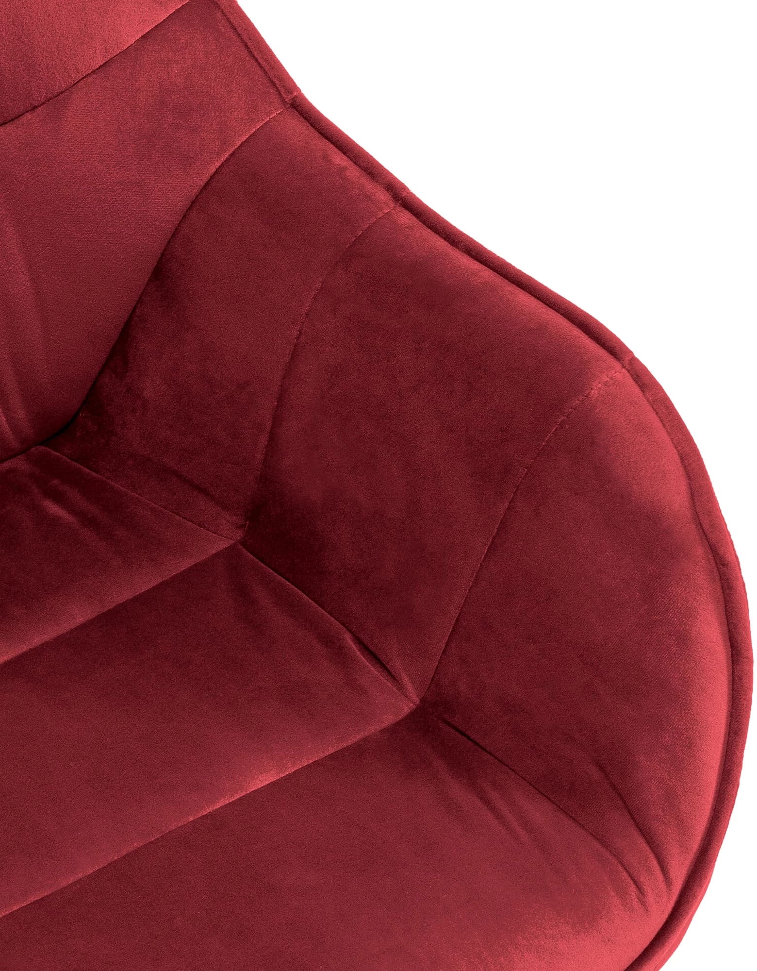 In And OutdoorMatch Eetkamerstoel Deedee - Rood - Met Armleuningen - Fluweel - Hoge Kwaliteit Bekleding - Comfortabele en Luxe Eetkamerstoel - Vintage Look Eetkamerstoel