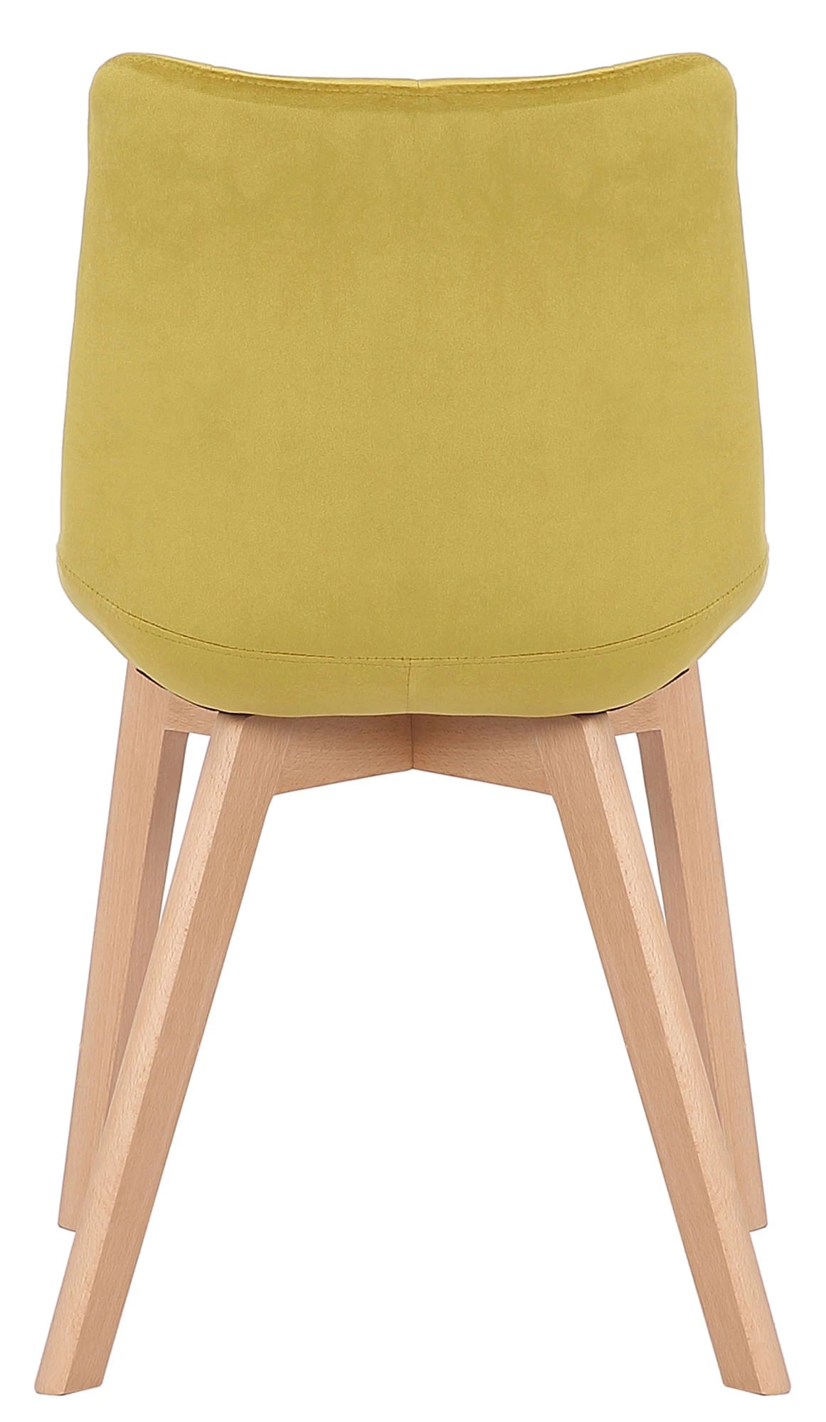 In And OutdoorMatch Eetkamerstoel Jojo - Geel - Eetkamerstoel - Fluweel - Hoge kwaliteit bekleding - Decoratieve stoel - Stijlvolle eetkamerstoel Eetkamerstoel