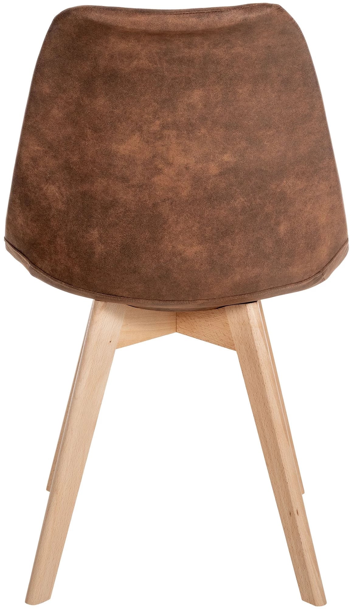 In And OutdoorMatch Eetkamerstoel Lauryn - Kunstleer - hoogwaardige bekleding - vintage eetkamerstoel - stijlvolle uitstraling Eetkamerstoel