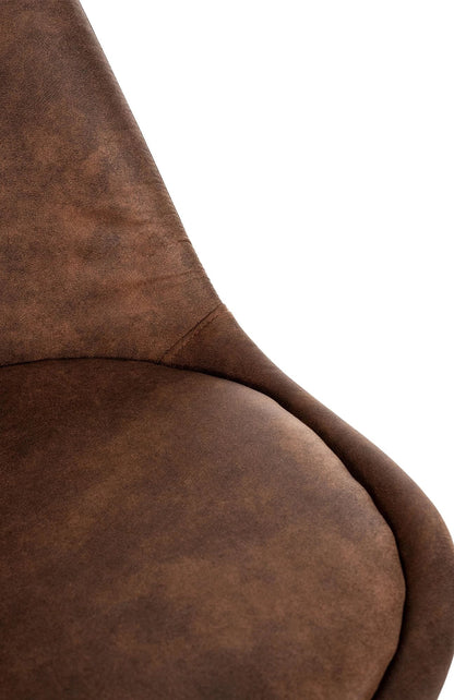 In And OutdoorMatch Eetkamerstoel Lauryn - Kunstleer - hoogwaardige bekleding - vintage eetkamerstoel - stijlvolle uitstraling Eetkamerstoel