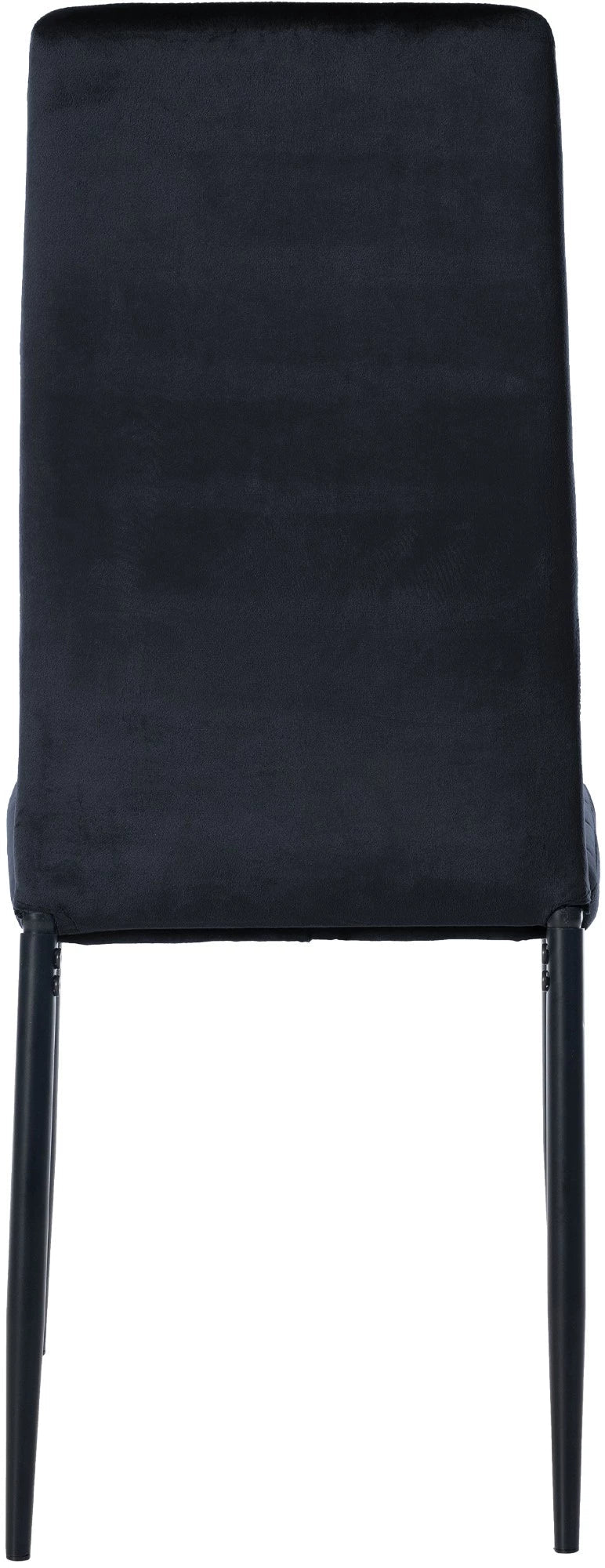 In And OutdoorMatch Eetkamerstoel Victor - Zwart - Fluweel - Hoogwaardige bekleding - Tijdloze eetkamerstoel - Klassieke uitstraling Eetkamerstoel