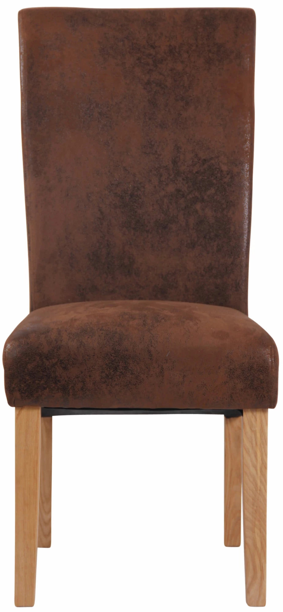 In And OutdoorMatch Eetkamerstoel Yaritza - Bruin - Eetkamerstoel - Ash houten frame - Hoge kwaliteit bekleding - Vintage stijl stoel - Stijlvolle eetkamerstoel Eetkamerstoel