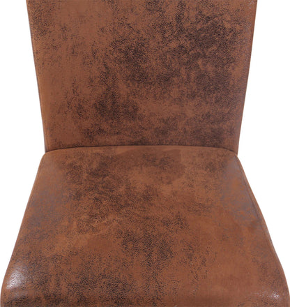 In And OutdoorMatch Eetkamerstoel Yaritza - Bruin - Eetkamerstoel - Ash houten frame - Hoge kwaliteit bekleding - Vintage stijl stoel - Stijlvolle eetkamerstoel Eetkamerstoel