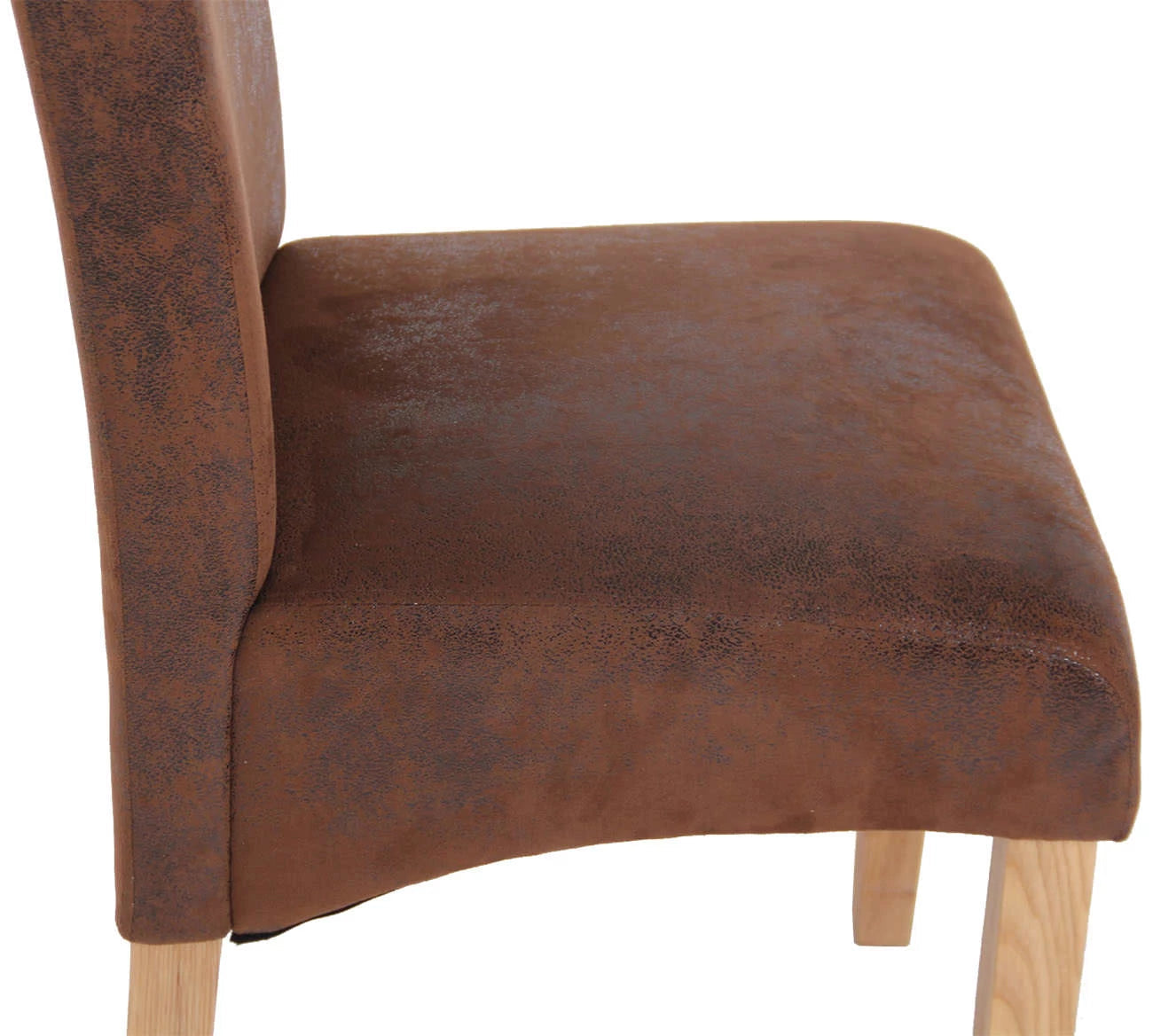 In And OutdoorMatch Eetkamerstoel Yaritza - Bruin - Eetkamerstoel - Ash houten frame - Hoge kwaliteit bekleding - Vintage stijl stoel - Stijlvolle eetkamerstoel Eetkamerstoel