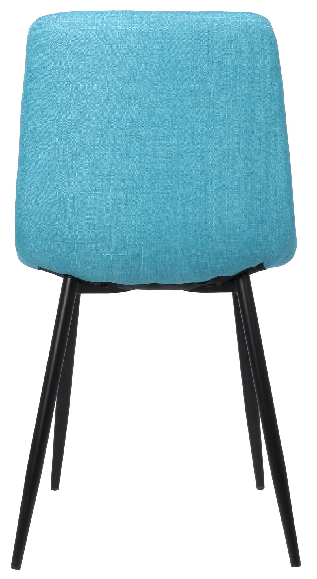 In And OutdoorMatch Eetkamerstoelen Alexa - Blauw - Set van 4 - Stof - Hoge kwaliteit bekleding - Decoratieve eetkamerstoel - Stabiel metalen frame Eetkamerstoel