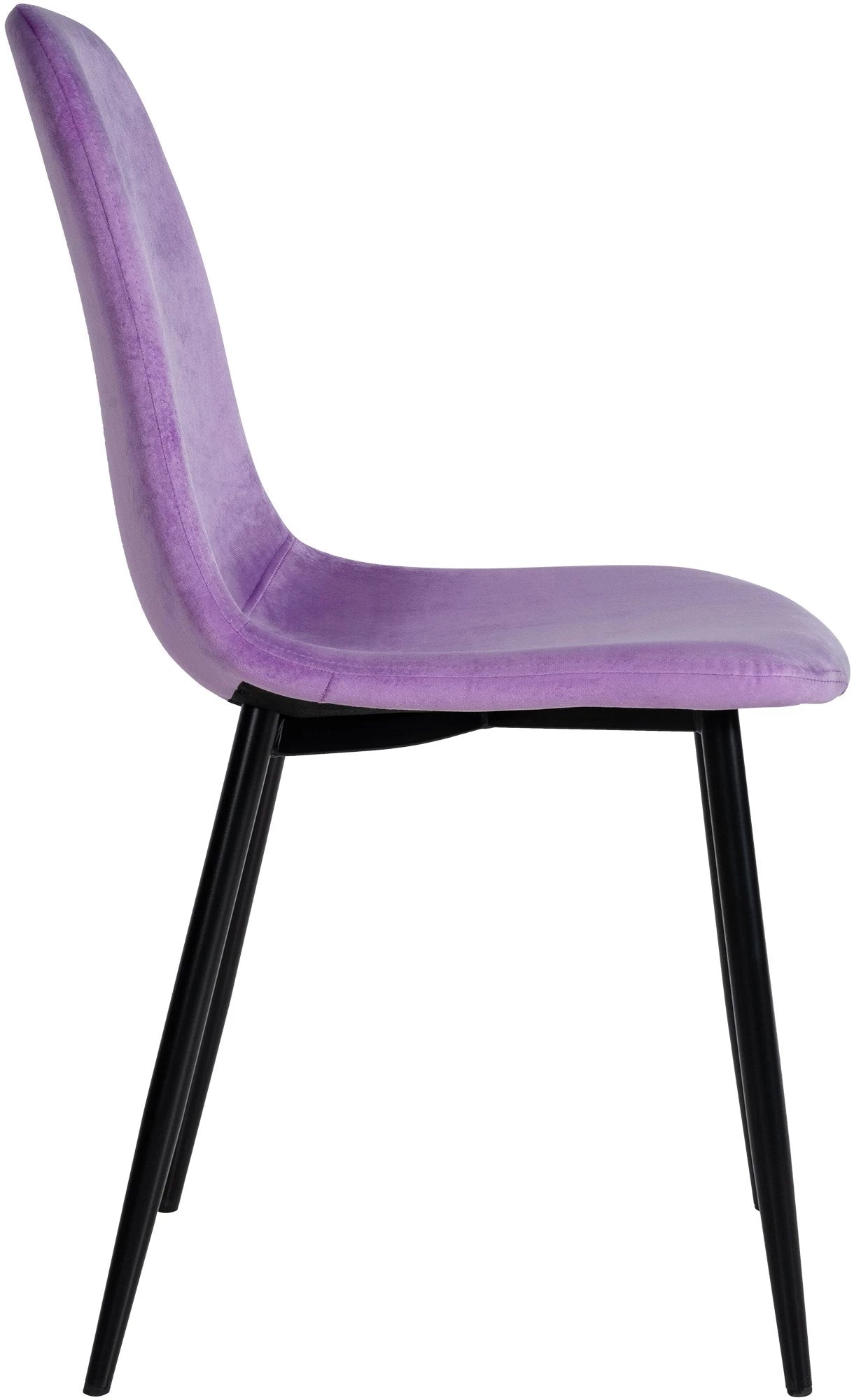 In And OutdoorMatch Eetkamerstoelen Charla - Paars - Set van 4 - Fluweel - Hoogwaardige bekleding - Stijlvolle eetkamerstoelen - Luxe uitstraling Eetkamerstoel