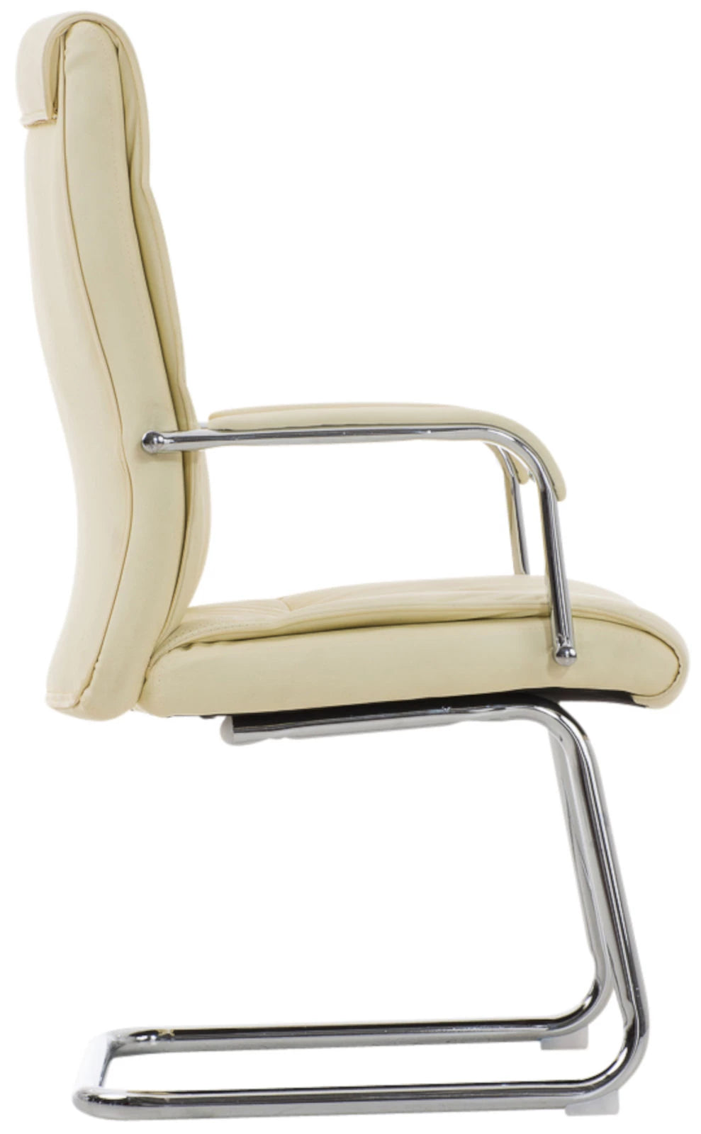 In And OutdoorMatch Eetkamerstoelen Maye - Crème - Set van 2 - Kunstleer - Hoogwaardige bekleding - Comfortabele eetkamerstoel - Klassieke uitstraling Eetkamerstoel