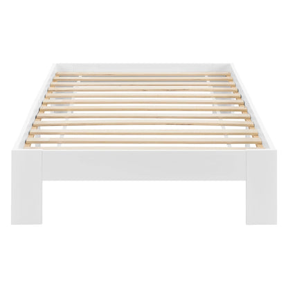 In And OutdoorMatch Houten Bed Robin - Grenen - Met Bedbodem - 100x200 cm - Wit - Snelle Montage Eén persoon slapen