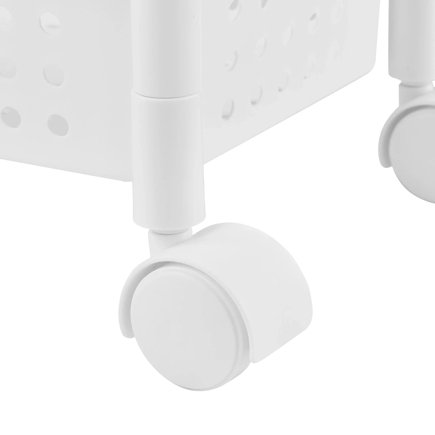 In And OutdoorMatch Keukentrolley Jean - Polypropyleen - Met 3 Manden - 100x22x48 cm - Wit - Keuken Trolley