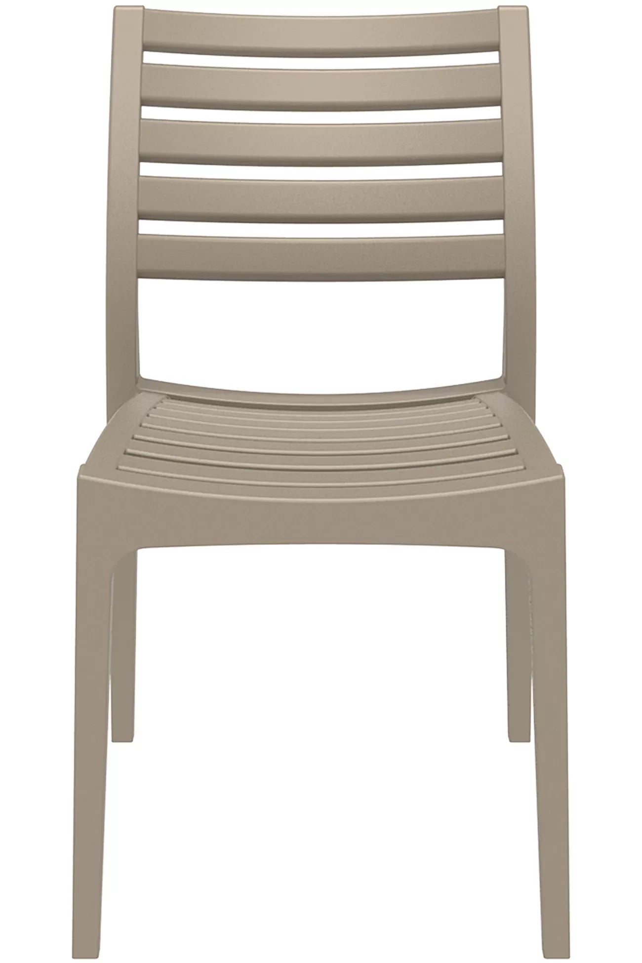 In And OutdoorMatch Klassieke stoel strepen Kavon - Met rugleuning - Woonkamer of beurs - Bruin - Zithoogte 45cm Eetkamerstoel