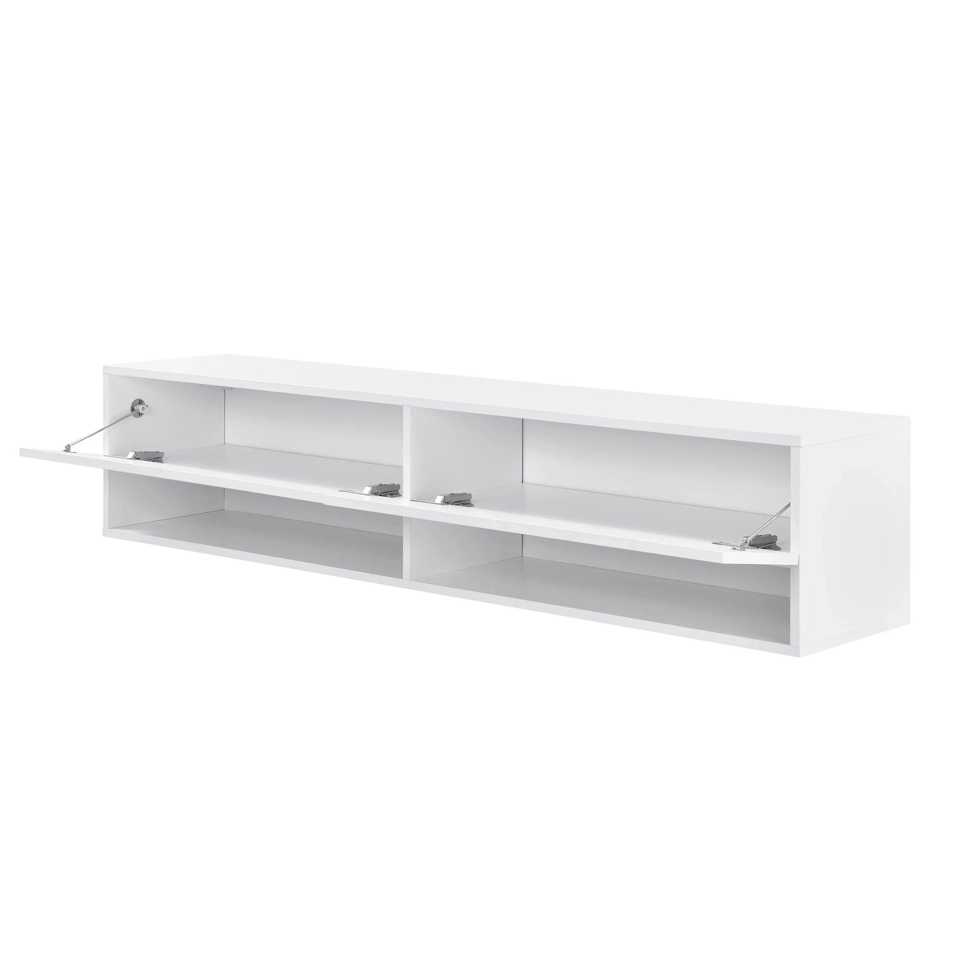In And OutdoorMatch Luxe Zwevende Kast Helen - 140x31x30 cm - Max 25 kg - Wit - Spaanplaat - Deluxe Design TV cabinet