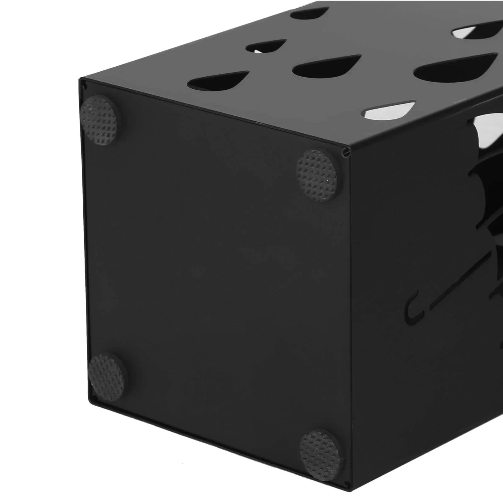 In And OutdoorMatch Moderne Paraplubak Briana - Metaal - Parapluhouder van 49cm Hoog - Zwart Paraplu houder