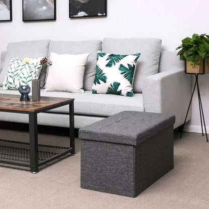 In And OutdoorMatch Opbergbank Lilian - Bank met opslagruimte - Bedkist - Met deksel - Grijs - 76x38x38cm Opslagruimte