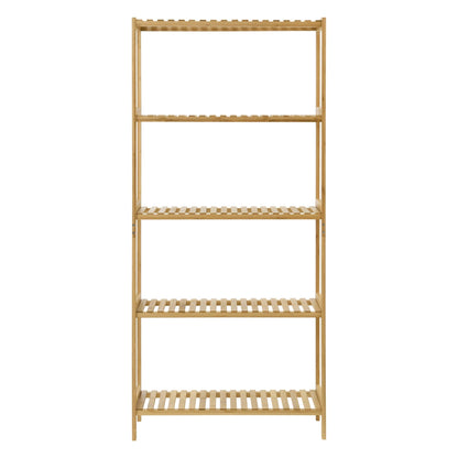 In And OutdoorMatch Opbergrek Jeffrey - Staand rek - Met 5 Bamboe Planken - Klassiek Design storage rack