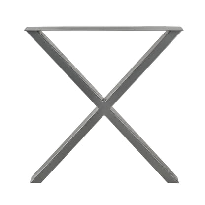 In And OutdoorMatch Steel X Tafelpoten Gregory - Set van 2 - Meubelpoot - 69x72 cm - Metaalgrijs table legs