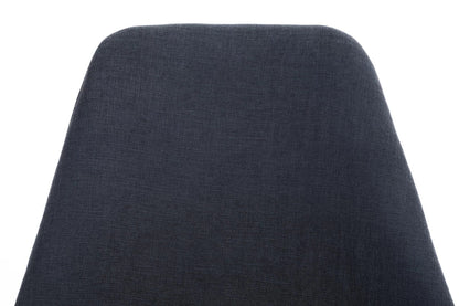 In And OutdoorMatch Stoel Harley - Zwart - Zwarte Stoel - Stof - Bezoekersstoel - Bureaustoel - Eetkamerstoel - Hoge Kwaliteit Bekleding - Stijlvolle Stoel - Speels Design Eetkamerstoel