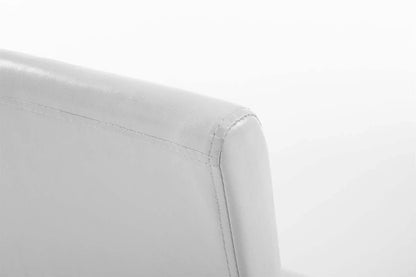 In And OutdoorMatch Stoel Victor - Naturel - Witte Stoel - Bezoekersstoel - Eetkamerstoel - Kunstleer - Hoogwaardige bekleding - Stijlvolle stoel - Klassieke stoel Eetkamerstoel