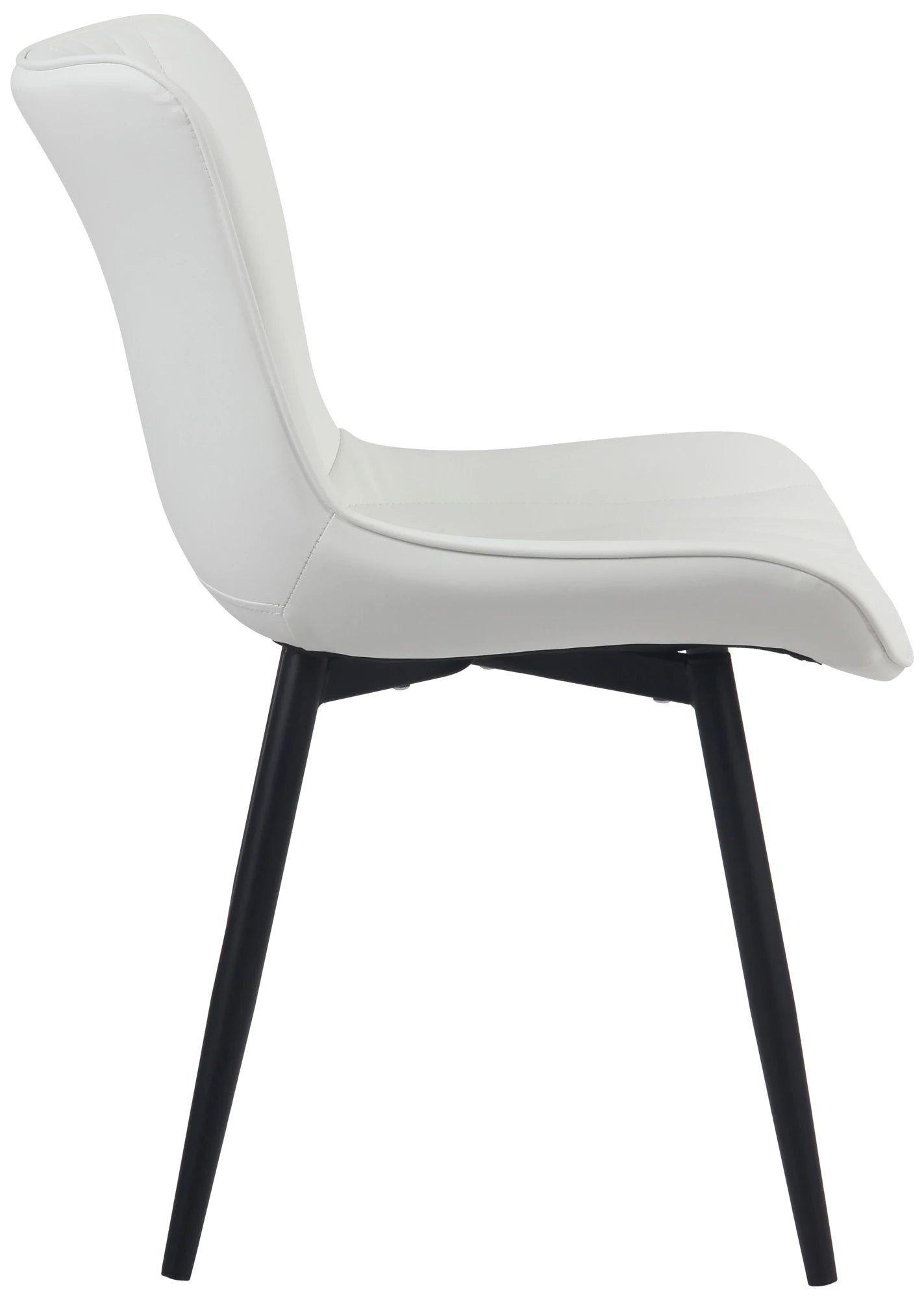 In And OutdoorMatch Stoelen Wilma - Wit - Set van 2 - Kunstleer - Hoogwaardige bekleding - Stijlvolle stoelen - Luxe uitstraling Eetkamerstoel