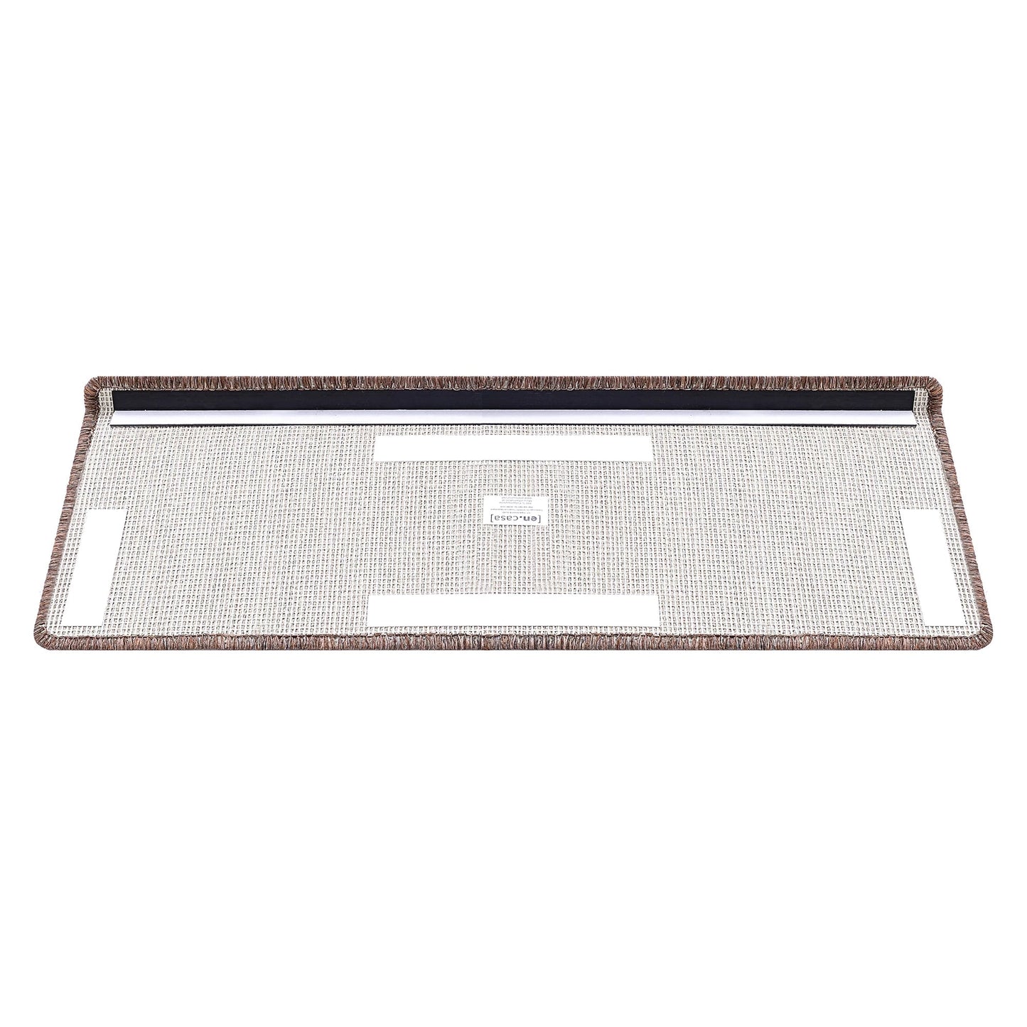 In And OutdoorMatch Trapmat Hailo - Set van 15 - Recht - Zelfklevend - Donkerbruin - 65x24cm Trap mat