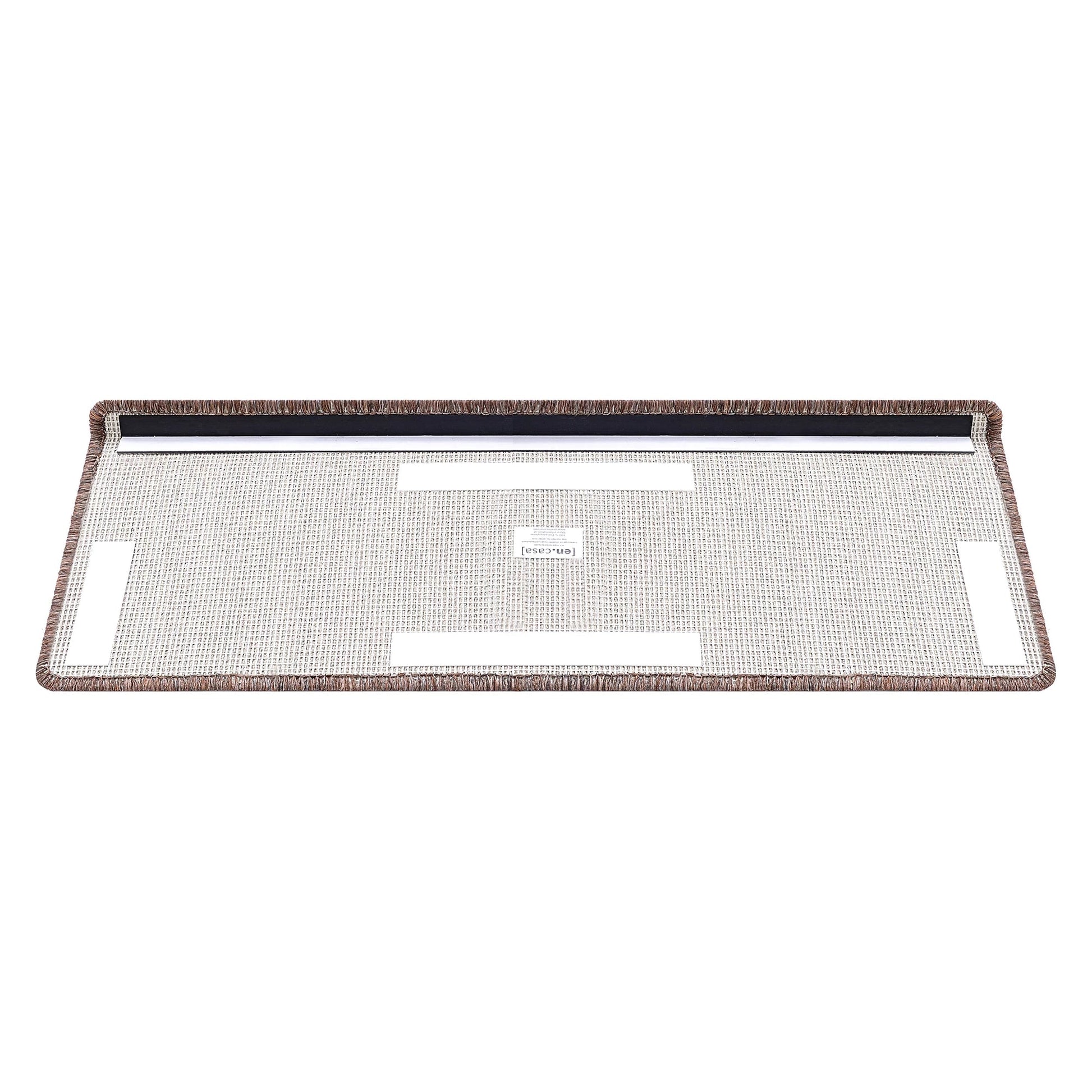 In And OutdoorMatch Trapmat Hailo - Set van 15 - Recht - Zelfklevend - Donkerbruin - 65x24cm Trap mat